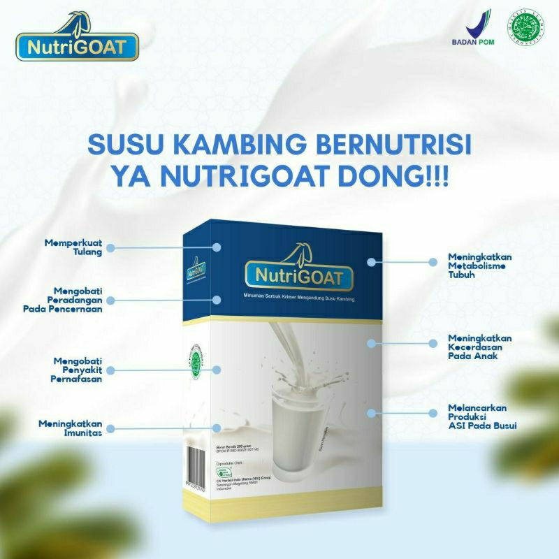 

NUTRIGOAT SUSU KAMBING ETAWA MEREDAKAN PEGEL LINU dan NYERI TULANG