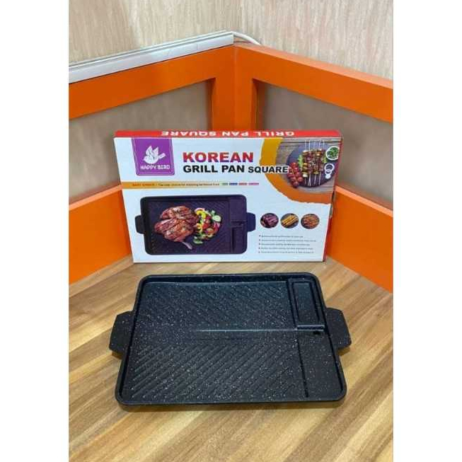 Korean Grill Pan Square Happy Bird / Korean Grill Pan / Grill Pan Square MB