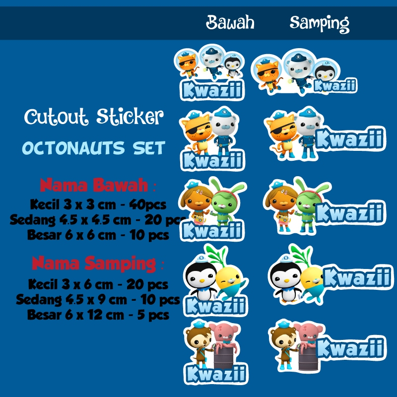 

sticker cutout octonauts