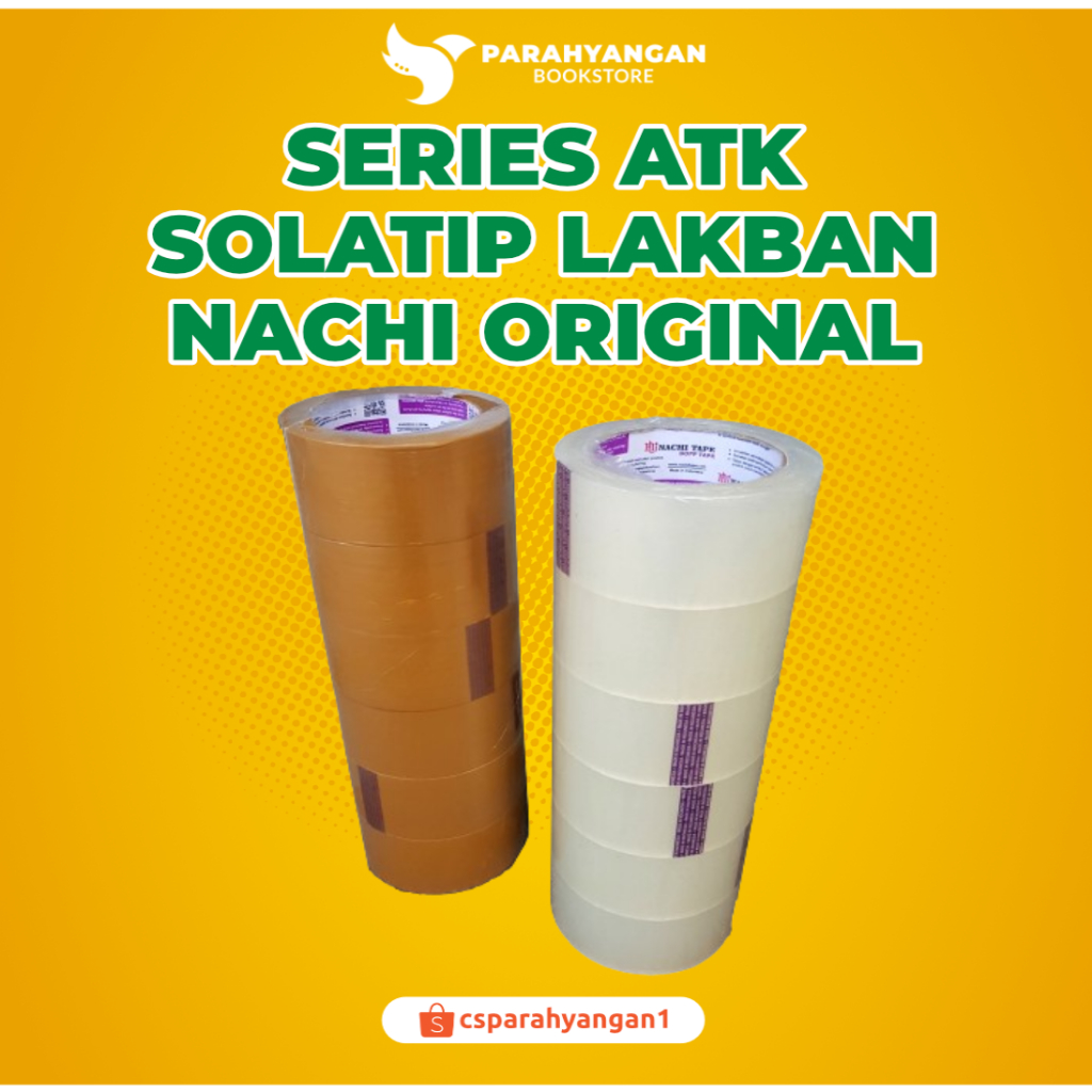 

Original Lakban Bening / Coklat – Nachi Tape BOPP – Duct Tape