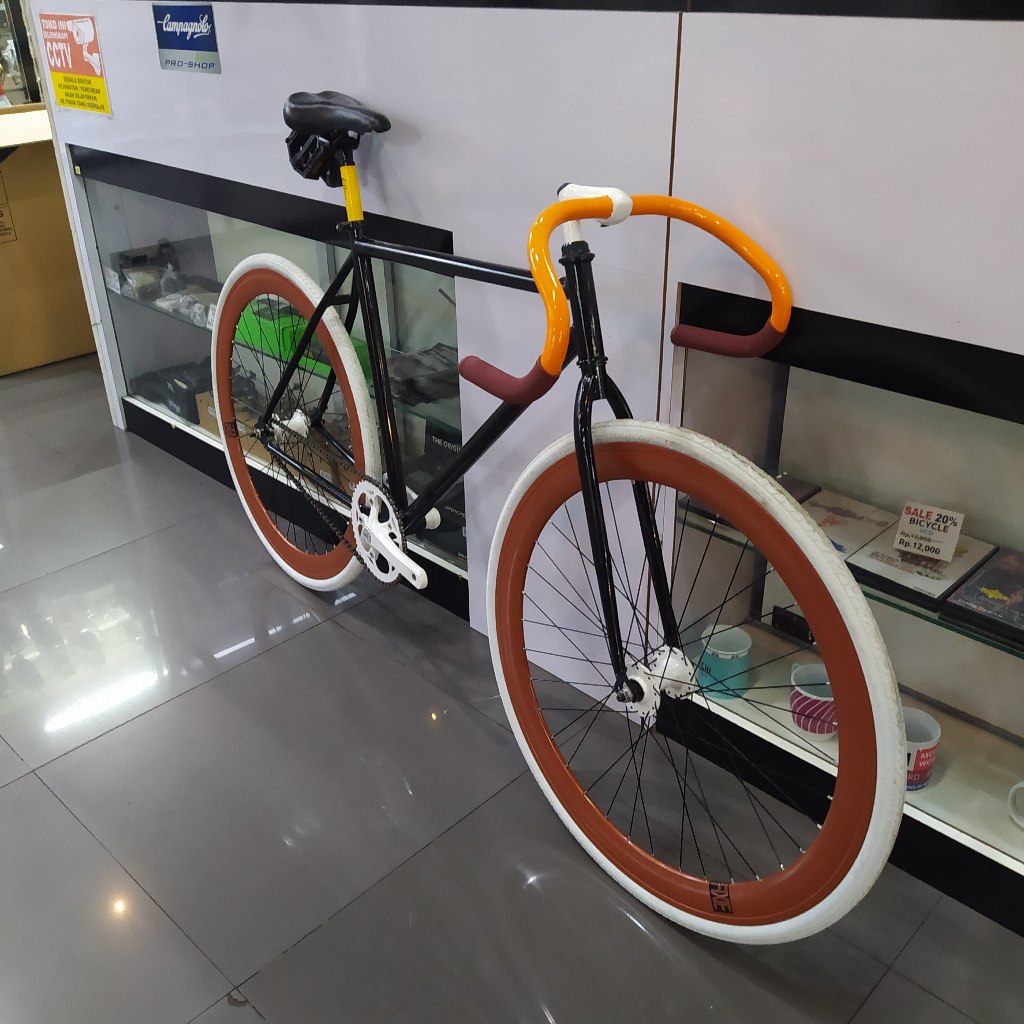 RK Sepeda Fixie Fixed Gear Fullbike Fixie Doltrap Bahan Chromoly