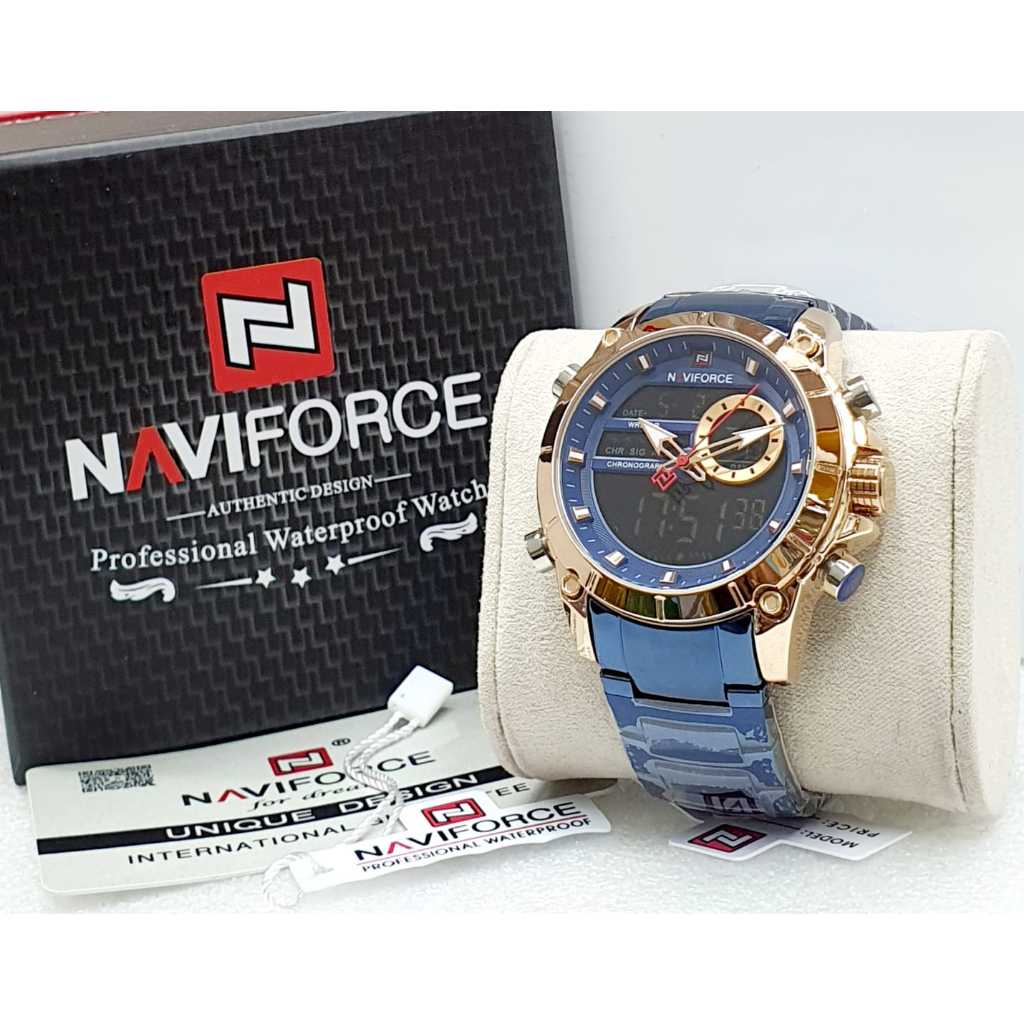 JAM TANGAN PRIA NAVIFORCE 9163 ORIGINAL