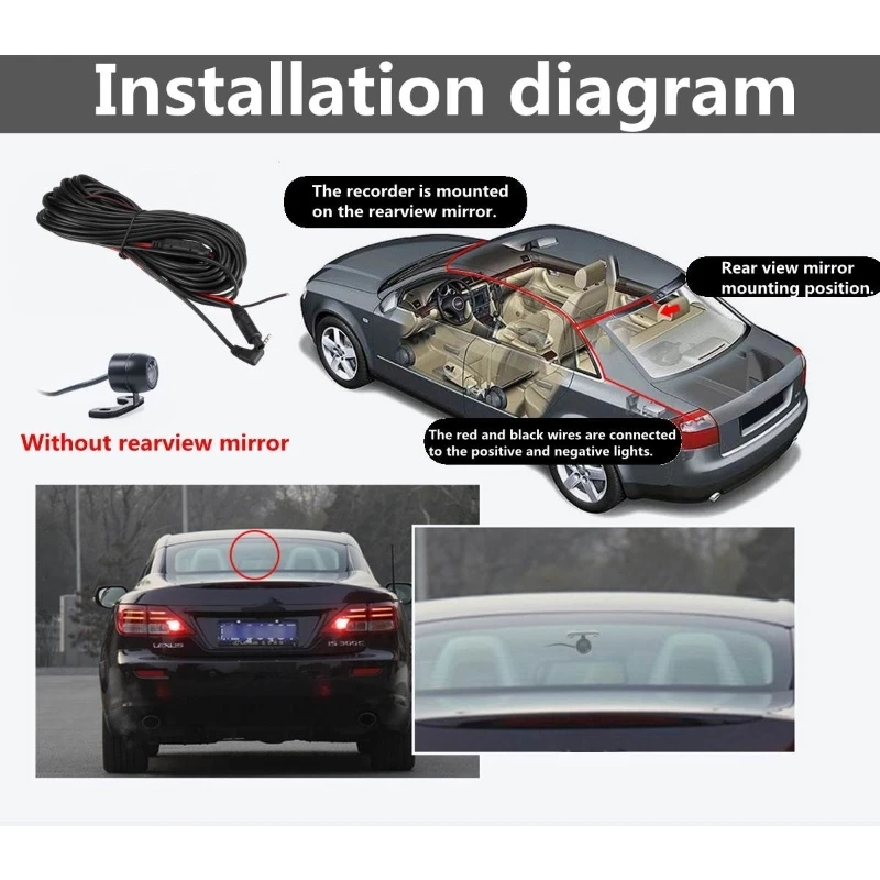 MH - Kabel Dashcam 10meter 4pin / 5pin Kabel Kamera Belakang Mobil Dvr