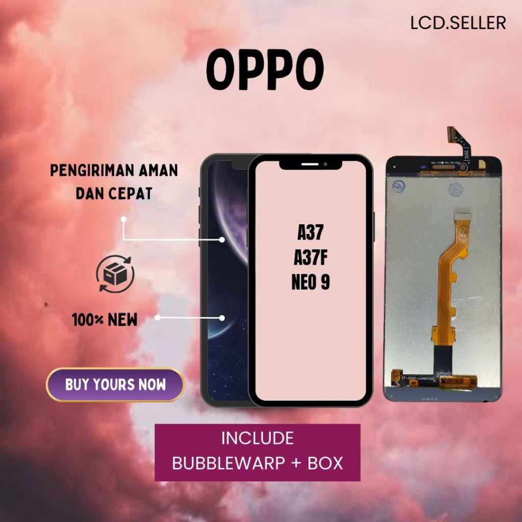 LCD FULLSET TOUCHSCREEN OPPO NEO 9 A37 A37F ORI