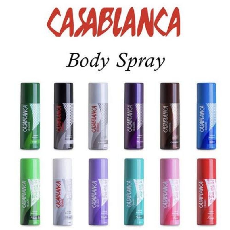 Casablanca Parfum Kaleng (200 ml - 100 ml) / CASABLANCA Parfum Wanita Body Spray FEMME Homme