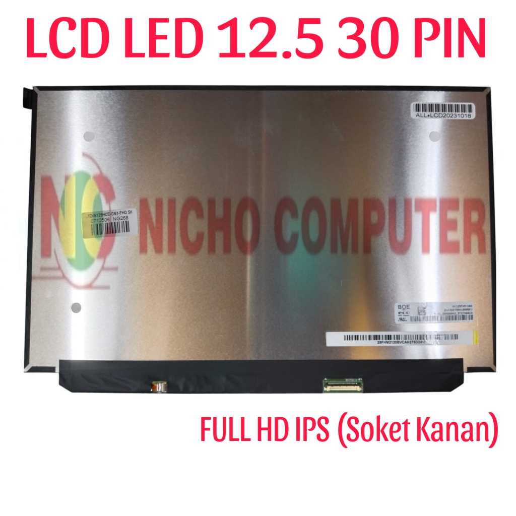 LED LCD 12.5 LED Lenovo X260 X270 X280 LP125WF2 SPB1 SPB2 Socket Kanan