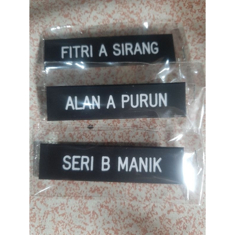 

Name Tag Akrilik
