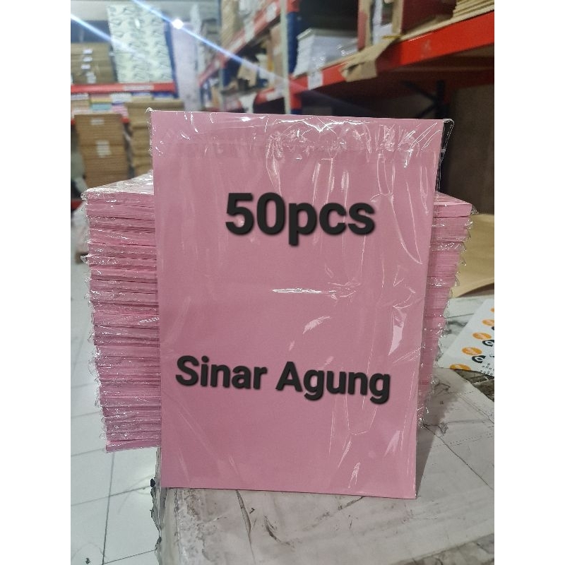 

BC atau manila merah muda (pink) 150gsm ukuran A4 dan F4 50pcs untuk cover atau fotocopy