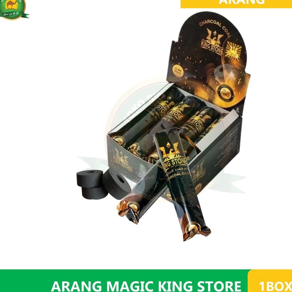 Laris ARANG MAGIC BOX ARANG BRIKET KINGSTONE CHARCOAL Arang untuk Bakar Dupa Arab dan gaharu Serba M