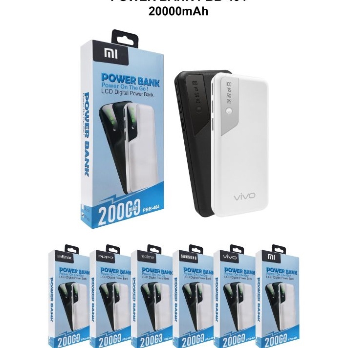 Kirim Langsung POWERBANK VIVO PBB 405 VIVO 20000MAH ➫➻❀✺