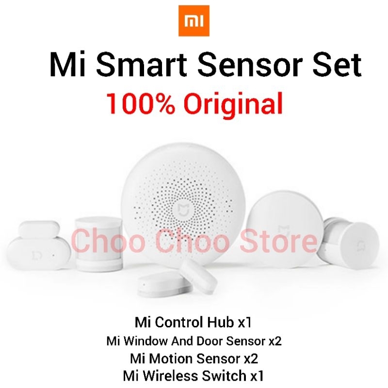 Original Xiaomi Smart Sensor Set Mi Window Door Control Hub Pintu Switch Motion Gerak