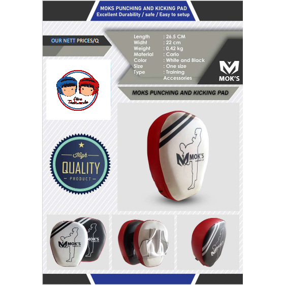 MOKS PUNCHING DAN KICKING PAD TAEKWONDO