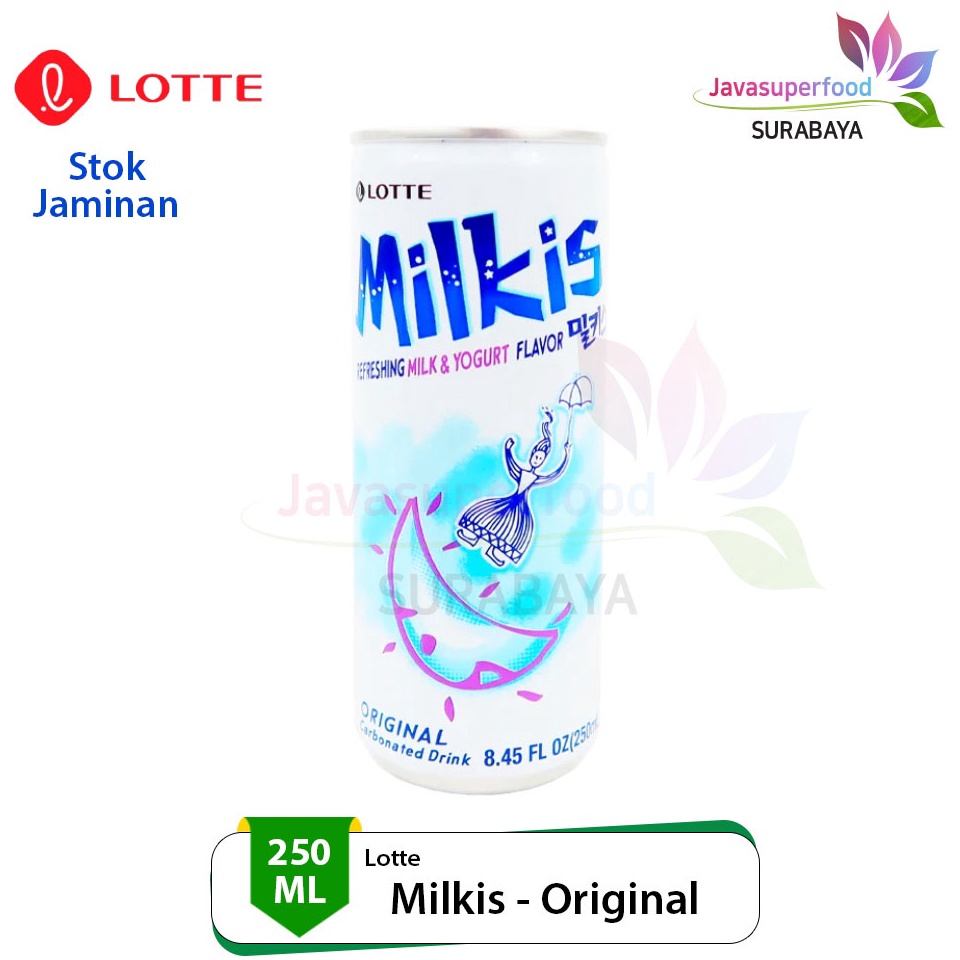 

[‰P3➢] Lotte Milkis Original 250ml / Soda Susu Original Asli Korea Barang Original