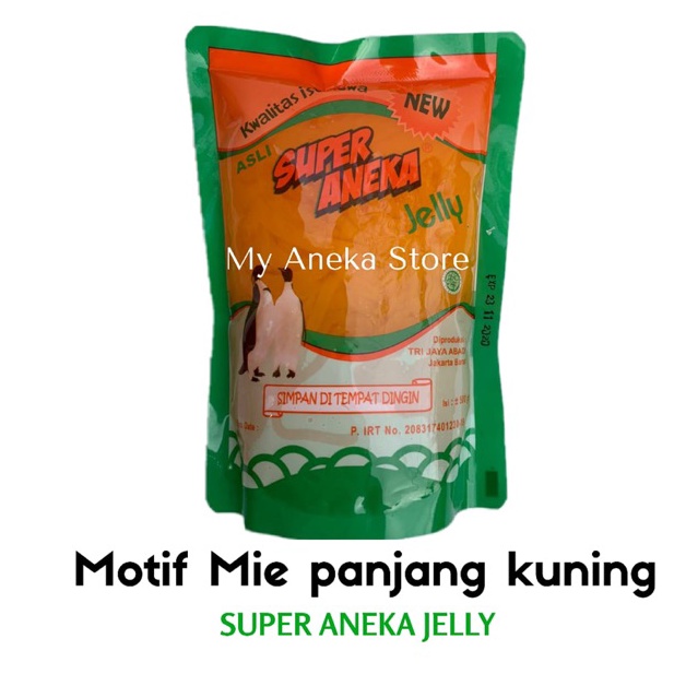 

Diju4l Jelly motif mie panjang kuning orange putih “Super Aneka Jelly” For sale