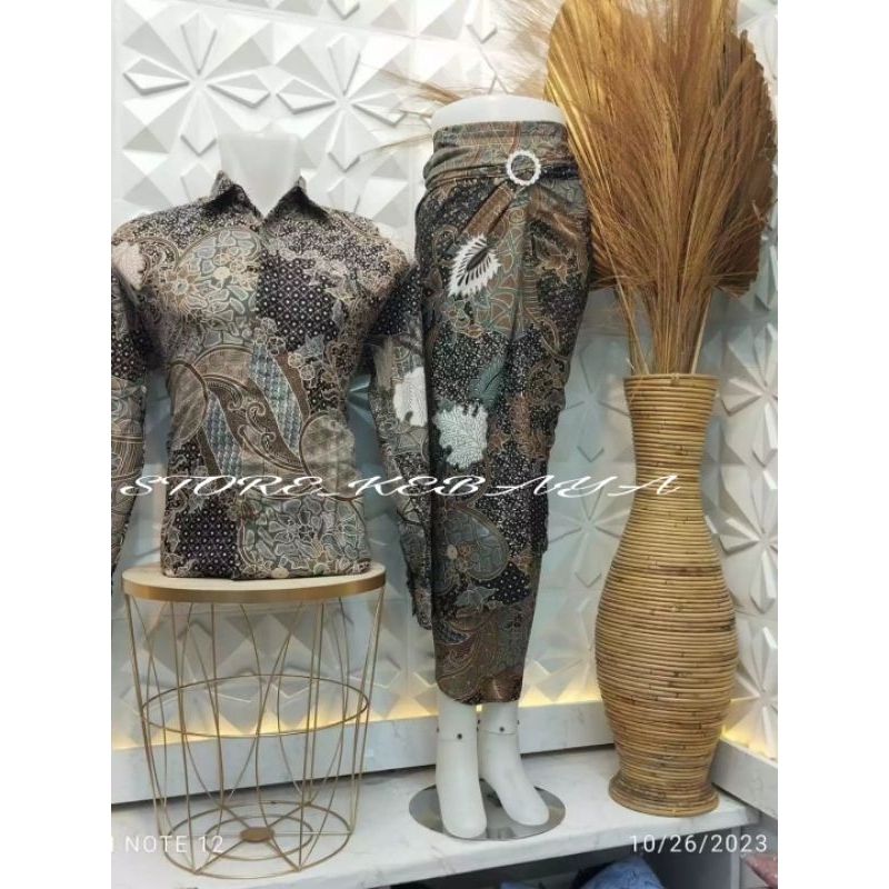 STORE_KEBAYA BATIK COUPLE/KEMEJA BATIK AUREL MOCA/KEMEJA  SET PESTA,/BATIK COUPLE WISUDA DAN BATIK S