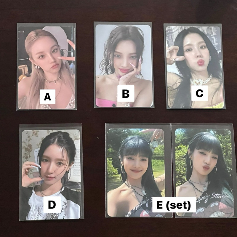 Photocard (PC) Official (G)I-DLE Miyeon Minnie Soyeon Yuqi Heat I feel Queencard Free-Ty MD GIDLE ID