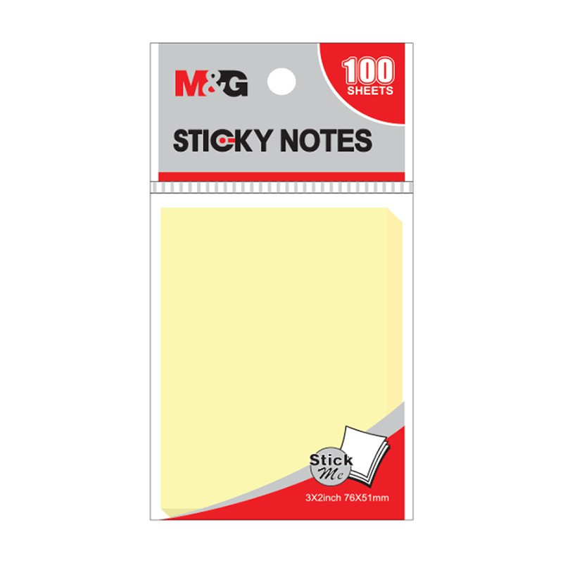 

Sticky Notes Yellow M&G Memo Tempel Kuning 76 x 51 mm isi 100 lembar