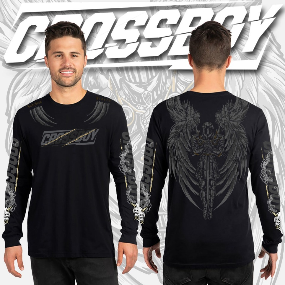 Kaos Lengan Panjang Pria Crossboy Motor Racing Sunmori
