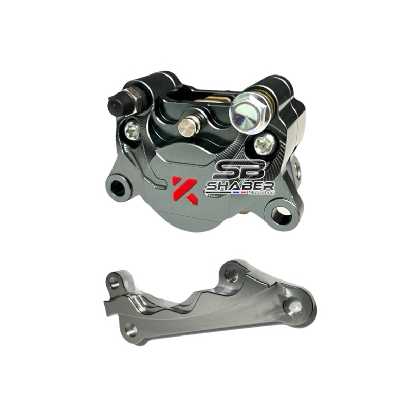 Kaliper KTC P2 2Piston Belakang Yamaha Nmax Old KN + Bracket Kaliper KTC 2Piston Yamaha Nmax Old