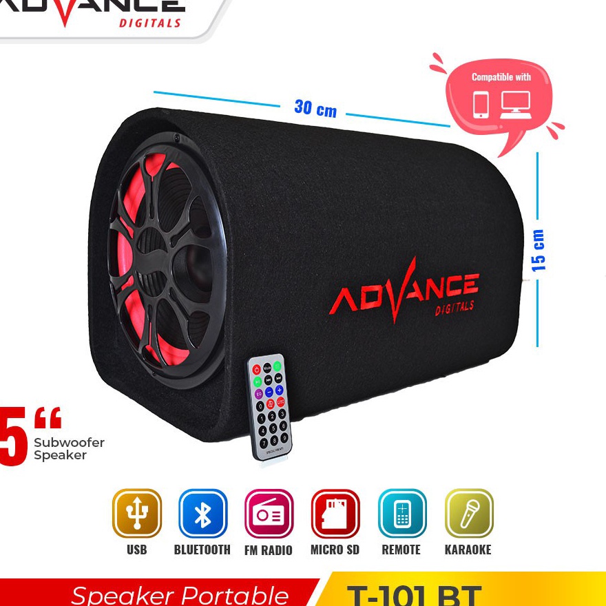 modelTipe KC749 【Ready+Bisa COD】Advance Speaker Bluetooth (Dapat dihubungkan ke mobil)Karaoke Portab