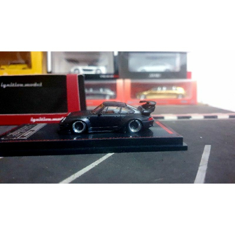 Diecast Ignition Model Porsche RWB 993 Matte Black