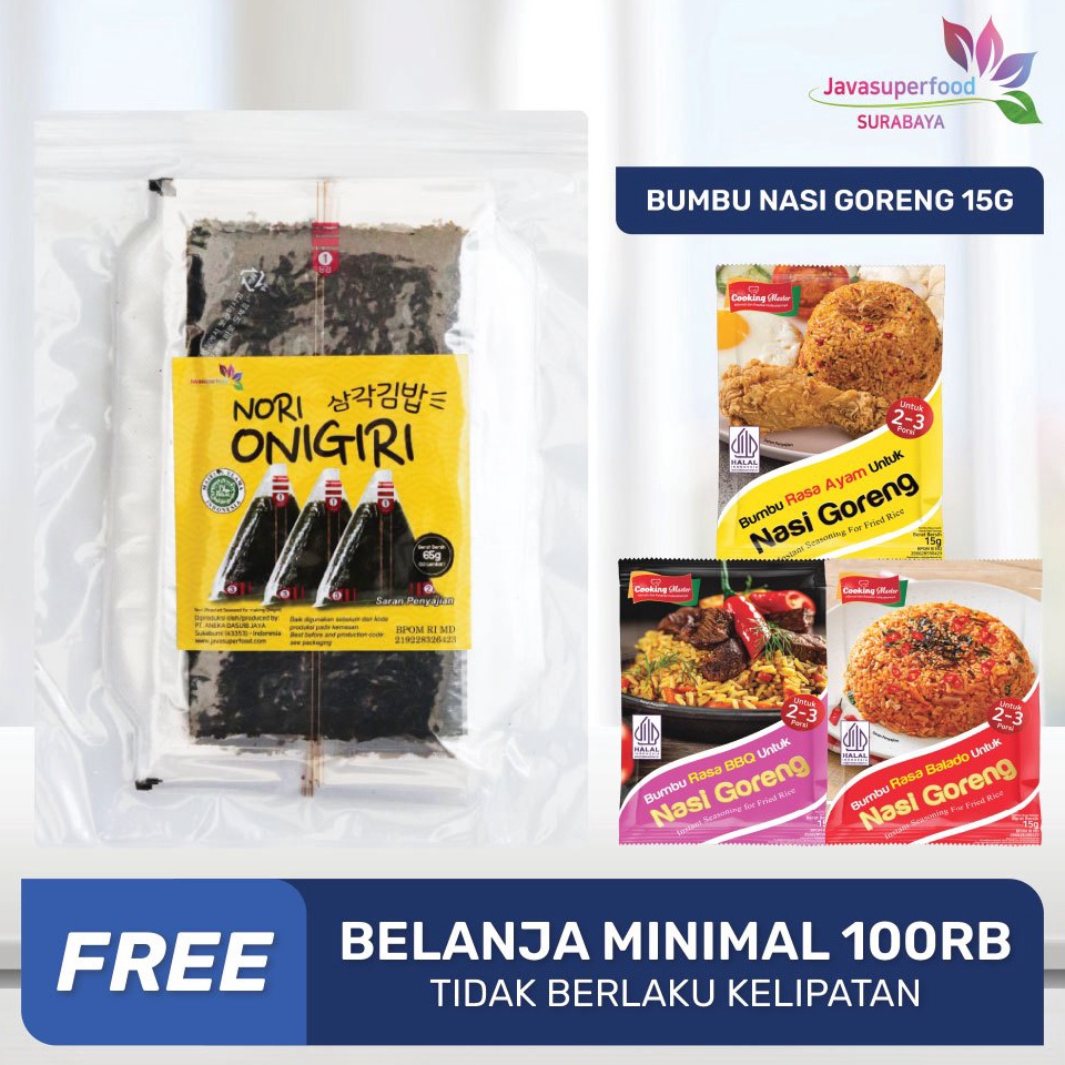 

[❀L50/] NORI ONIGIRI | Nori Wrapper Khusus Bungkus Nori Triangle / Sushi Nori (ISI 10,20,50 Lembar) [208]