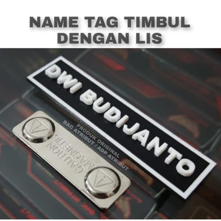 

Promo Papan Nama - Name Tag dada Huruf timbul super premium ➺➩⋆❀