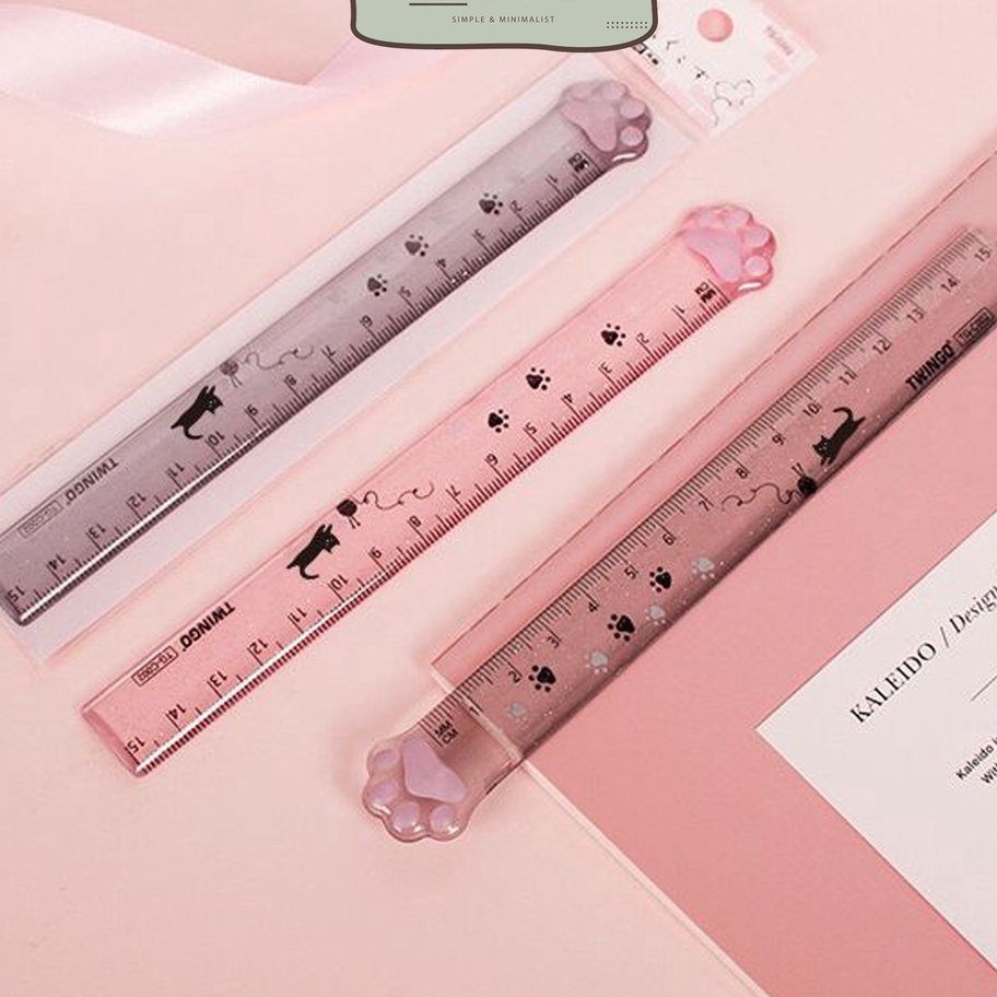 

Big Sale [MILOLI] 1Pcs PENGGARIS CAT PAW 15CM Ruler Transparant Penggaris Study Korea - F0223 Best Terlaris