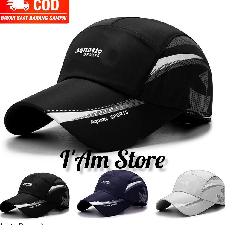 Promo COD Topi fashion dewasa pria dan wanita AQUATIC SPORT-bahan parasut anti air-cocok untuk ber o