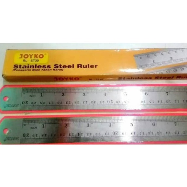 

Big Sale Penggaris Besi JOYKO 30cm/Ruler/Mistar Besi/Penggaris Stainless Dijual