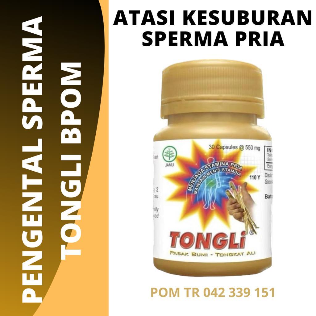 TONGLI BPOM Suplemen Penyubur Pria Mandul, Pengental Sperma Encer, Menambah Sperma
