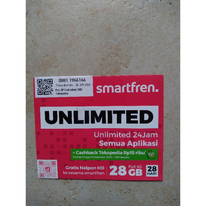 Nomor Cantik Smartfren Seri Tahun Angkatan 66