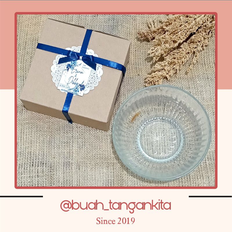 𝗕𝗧𝗞 - Souvenir Mangkok Kaca Premium Mangkok Makan Besar Murah