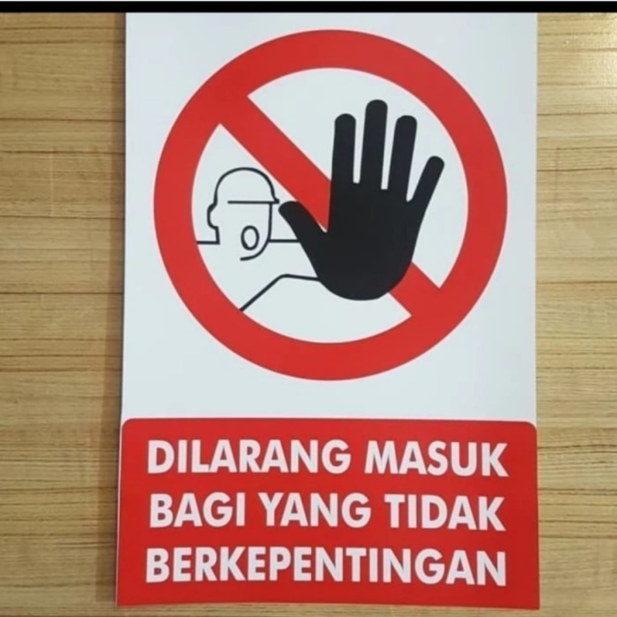 

STIKER SIGN 23×16 DILARANG MASUK YANG TIDAK BERKEPENTINGAN