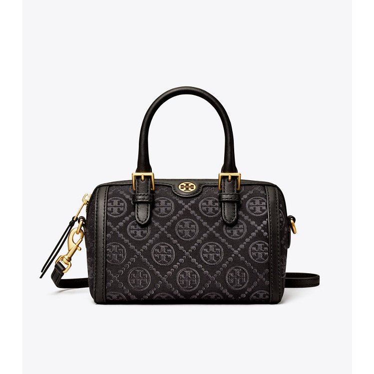 TAS WANITA TORY T MONOGRAM MINI BARREL BAG DB815