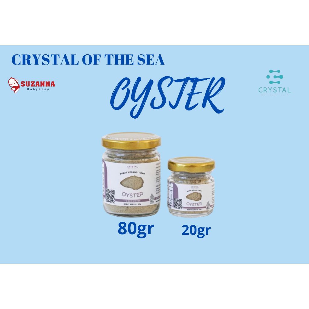 

CRYSTAL OF THE SEA | Oyster Powder (20GR) / Bubuk Kerang Tiram / Pengganti Oyster Sauce / Saus Tiram - Bumbu Kaldu MPASI NON MSG