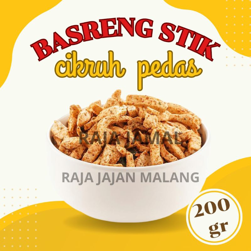 

RAJA JAJAN MALANG | 200 GR BASRENG STIK PEDAS DAUN JERUK | SNACK PEDAS