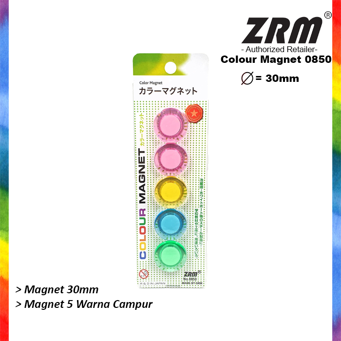 

ZRM 0850 Magnet Papan Tulis 30mm Transparan / 30mm Transparent Whiteboard Magnet