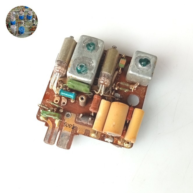 PCB RF ex Radio Tabung Kapal Militer Rusia / Tube 6Ж1Б + Tube Л26Х7Б