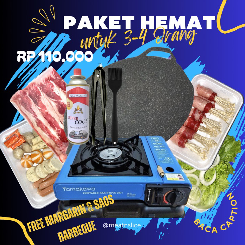 PAKET HEMAT NGEGRILL PORSI 3-4 ORANG