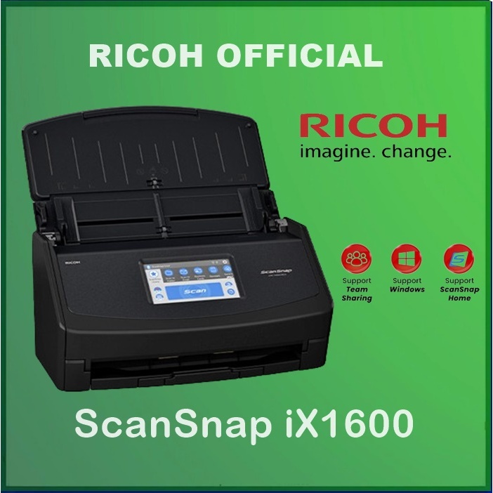 Ricoh ScanSnap iX1600 Scanner IX 1600 Scand Snap ex Fujitsu