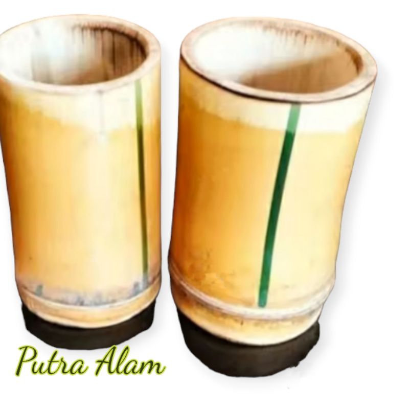 Gelas unik Artificial Bambu Kuning