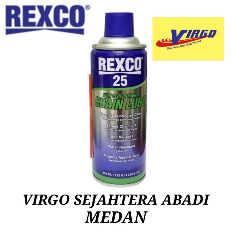 REXCO25 350ml CHAIN LUBE PELUMAS RANTAI SEPEDA MOTOR 350 ml REXCO 25 REXCO-25 350ML