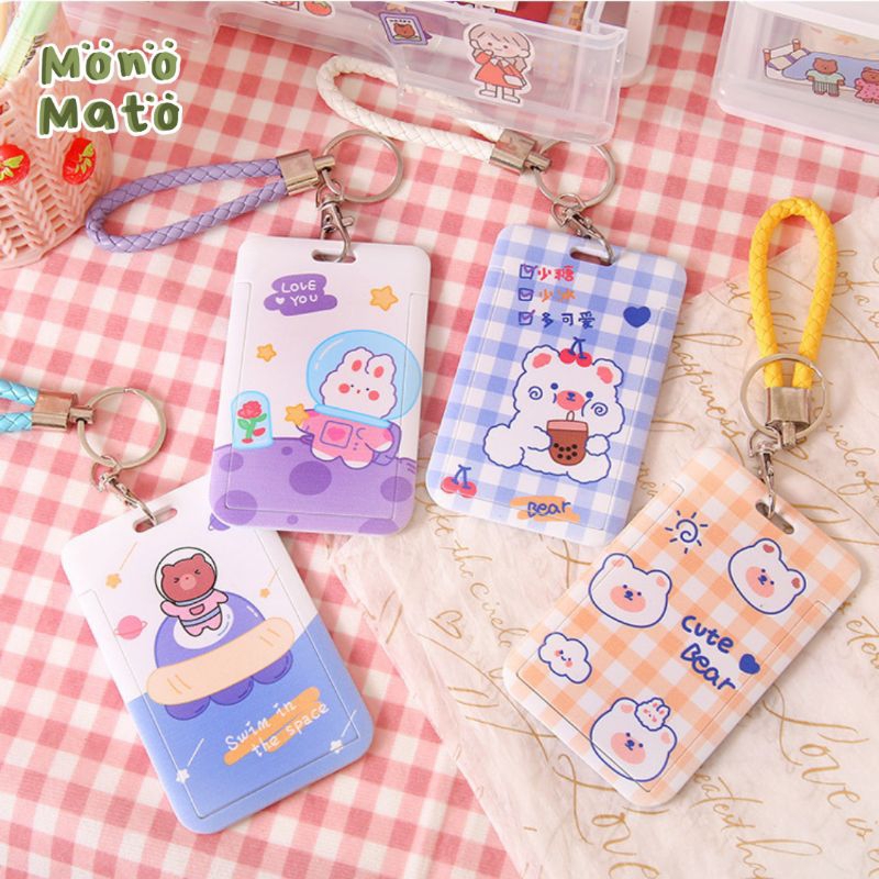 

MONOMATO - ID CARD HOLDER / CASE NAME TAG KARTU AKSES MRT MOTIF KARTUN LUCU KOREA