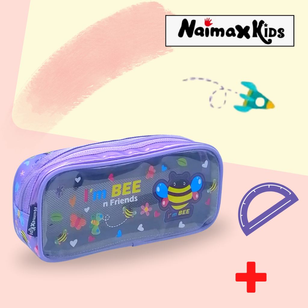 Pencil Case Custom Nama | Naimax kids Pencil Case Anak Perempuan