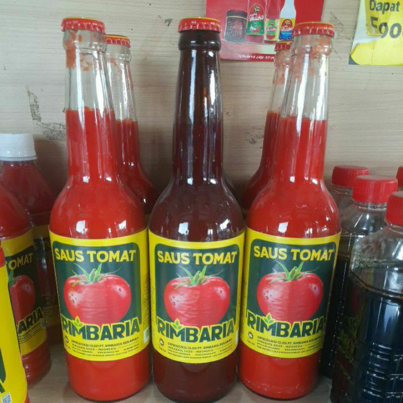 

Saos Tomat Rimbaria Botol Kaca 600ml Saos Bakso Saos Masak Saos Padi RR