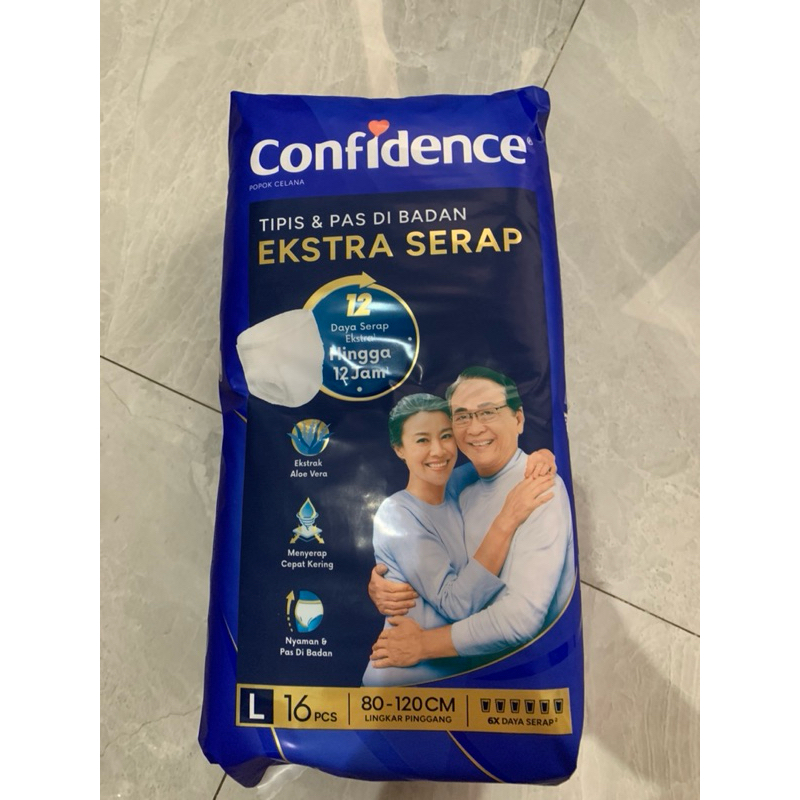 Confidence Popok Celana Dewasa Ekstra Serap L16 XL12