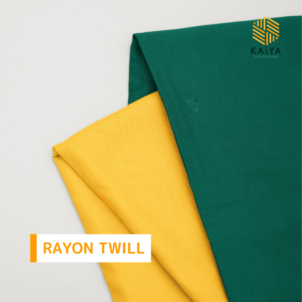 Bahan Kain Rayon Twill Uniqlo 1 rol ± 50 yard