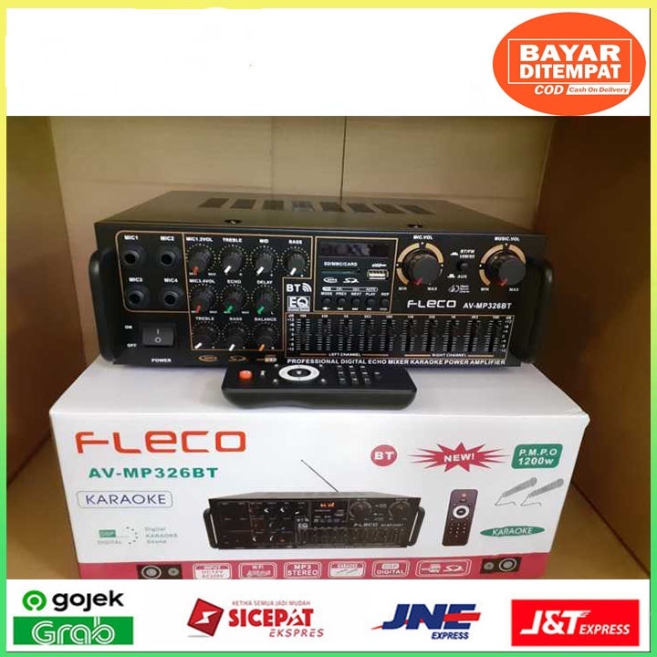 Power Amplifier Fleco BT 326 - Amplifier Bluetooth - Amplifier Besar NEW PROMO
