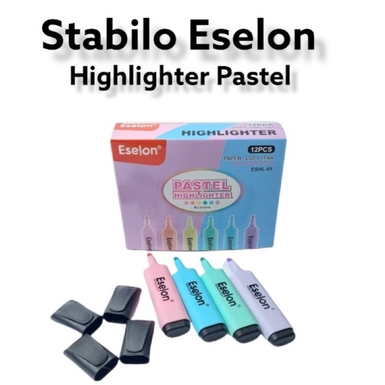 

Mur4h ( Dapat 6 Pcs ) Stabilo Highlighter Set Eselon Warna Pastel ESHL-01 [18]